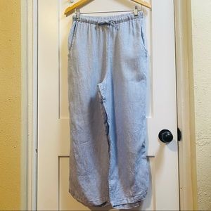 FLAX  linen pull on pants sz S